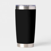 Lustiger Kaffee Snob Benutzername Dunkle Reise Tum Thermobecher (Rückseite)