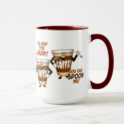 Lustiger Kaffee-Spaß Tasse (Rechts)