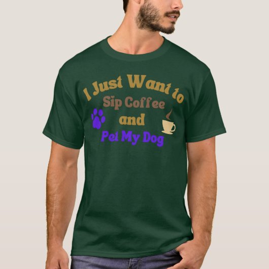 lustiger Kaffee-Spruch Junge T-Shirt (Vorderseite)