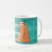 Lustiger Kaffee-Tasse w müder Slothfronten- u. Kaffeetasse (VorderseiteRechts)