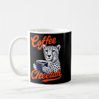 Lustiger Kaffee und Gepard Retro Vintage Tier Kaffeetasse