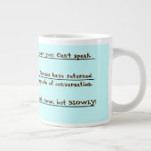 Lustiger Kaffee wachen Tasse auf (Rechts)