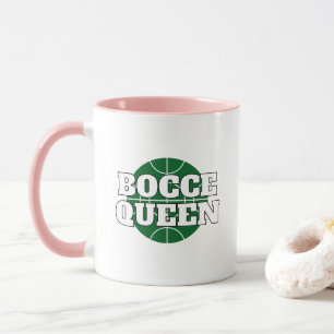 Lustiger Kaffeebecher Bocce Königin für Bocci-Spie Tasse