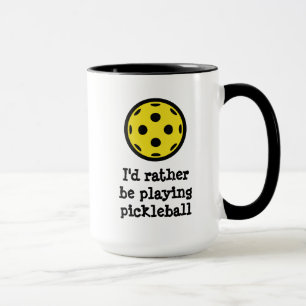 Lustiger Kaffeebecher für Pickleball-Spieler Tasse