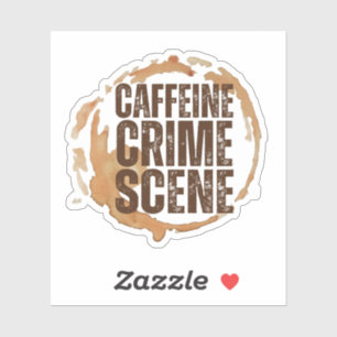 Lustiger Kaffeefleck für Kaffeeliebhaber Zitat Aufkleber