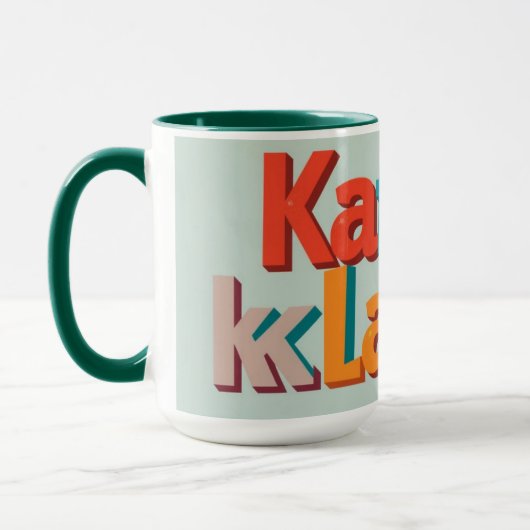Lustiger Kaffeeklatsch Klatsch und Kaffee Custom Tasse (Links)
