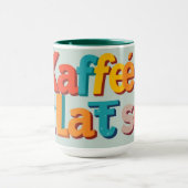 Lustiger Kaffeeklatsch Klatsch und Kaffee Custom Tasse (Zentrum)