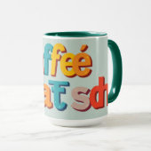 Lustiger Kaffeeklatsch Klatsch und Kaffee Custom Tasse (VorderseiteRechts)