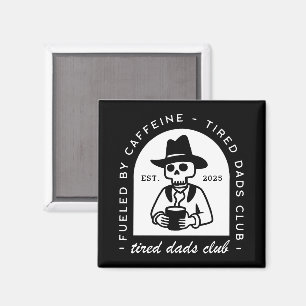 Lustiger Kaffeeliebhaber-Club müder Väter, neuer V Magnet