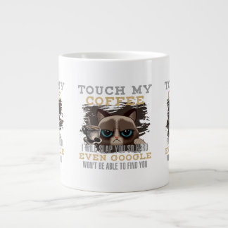 Lustiger Kaffeeliebhaber - Katzen Humor Jumbo-Tasse