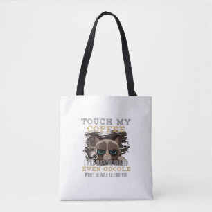 Lustiger Kaffeeliebhaber - Katzen Humor Tasche