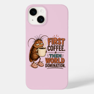 Lustiger Kaffeeliebhaber Süßer schlafender Cartoon Case-Mate iPhone 14 Hülle