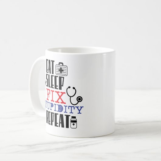 Lustiger Kaffeetasse (Vorderseite Links)