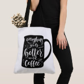 Lustiger Kaffeetrinker Java, Latte Koffein Zitat Tasche (Von Nahem)