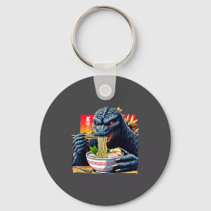 Lustiger Kaiju, der Ramen isst, japanischer Monste Schlüsselanhänger