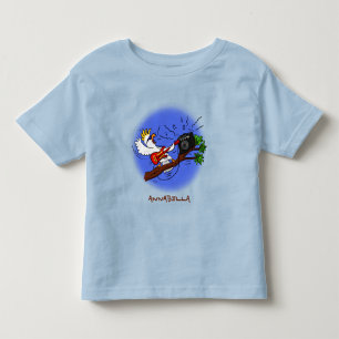 Lustiger Kakadu spielt Rock-Gitarre Cartoon Kleinkind T-shirt