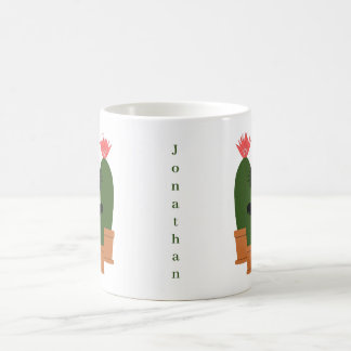 Lustiger Kaktus mit individuellem Namen Kaffeetasse