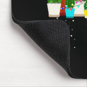 Lustiger Kaktus-Weihnachtsbaum Mousepad (Ecke)