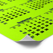 LUSTIGER KALENDER 2026 NÄCHSTER HALT WELTHERRSCHAF POSTER (Ecke)