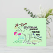 lustiger Kamelhocker Geburtstag Einladung (Stehend Vorderseite)