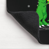 Lustiger Kampf Ist Echt Dinosaurier T-rex Dino Wei Mousepad (Ecke)