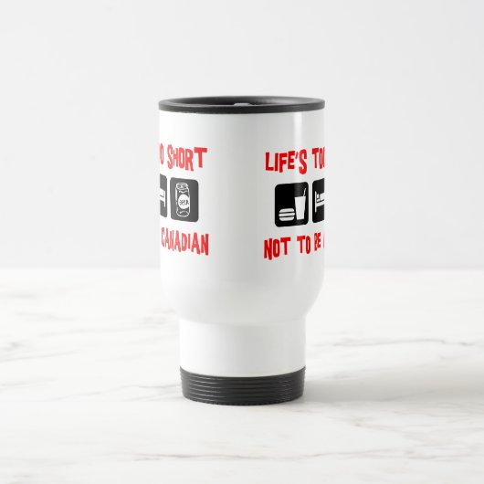 Lustiger Kanadier Reisebecher (Mittel)