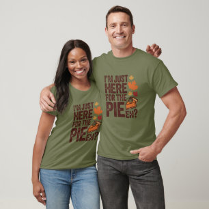 Lustiger kanadischer Erntedankfest-Pie 'Eh' Retro- T-Shirt