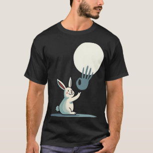 Lustiger Kaninchen-Handschattenspiel-Puppen Humor T-Shirt