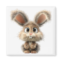 Lustiger Kaninchen-Kühlschrankmagnet