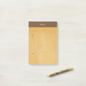 Lustiger "Kanzleibogenblock" 10" x 6" Posten-it® Post-it Klebezettel (Auf Schreibtisch)