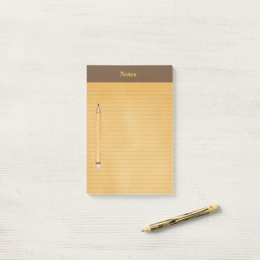 Lustiger "Kanzleibogenblock" 10" x 6" Posten-it® Post-it Klebezettel (Auf Schreibtisch)