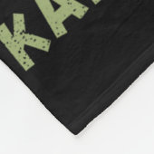 Lustiger Karate-Dinosaurier Karatesaurus T-Rex Gra Fleecedecke (Ecke)
