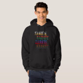 Lustiger Karate-Entwurfs-Karate-Karate-Karate-Gurt Hoodie (Vorne ganz)