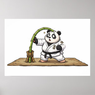 Lustiger Karate-Panda-Militärsport-Misserfolg Poster