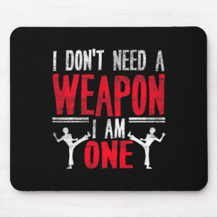 Lustiger Karate Taekwondo Witz Martial Arts Humor Mousepad
