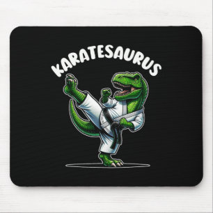 Lustiger Karatesaurus Dinosaurier T Rex In Karate  Mousepad