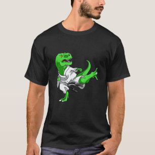 Lustiger Karatesaurus Trex Karate Dinosaur Junge M T-Shirt