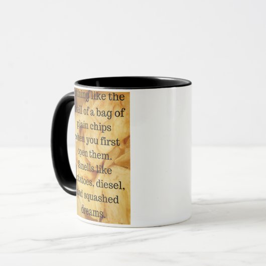 Lustiger Kartoffelchip Tasse (Vorderseite Links)