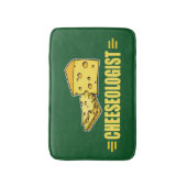 Lustiger Käse Cheeseologist Cheesehead Badematte (Vorderseite Vertikal)