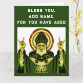 lustiger katholischer Geburtstag Karte (Gelbe Blume)