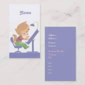 Lustiger Katzen-Designer Visitenkarte (Vorne/Hinten)