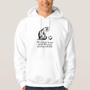 Lustiger Katzen-Fußball-Hoodie Hoodie