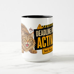 Lustiger Katzen-Geschenk-Modus für Kaffeeliebhaber Tasse