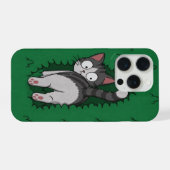 Lustiger Katzen-Handyhülle iPhone Hülle (Rückseite (Horizontal))