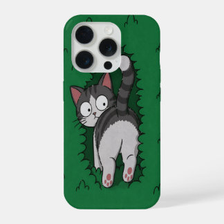 Lustiger Katzen-Handyhülle iPhone 15 Pro Hülle