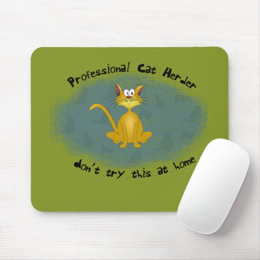 Lustiger Katzen-Hirte Mousepad (Mit Mouse)
