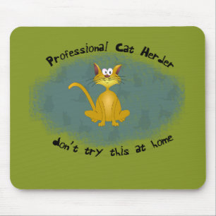 Lustiger Katzen-Hirte Mousepad