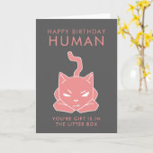 Lustiger Katzen-Liebhaber-Geburtstag Karte (Gelbe Blume)