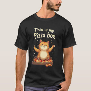 Lustiger Katzen-Pizza-Box-Liebhaber Wholesome Food T-Shirt