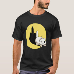 Lustiger Katzen Schatten - Katzenliebhaber T-Shirt